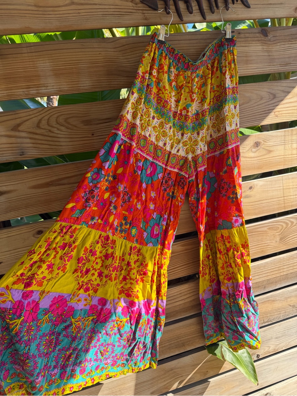 Bohemian Floral Tiered Maxi Skirt - Multicolor